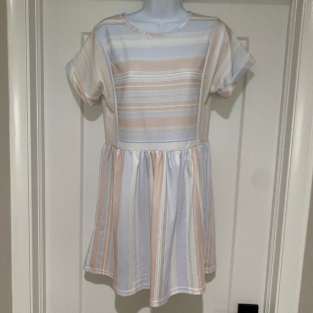 Striped mini dress